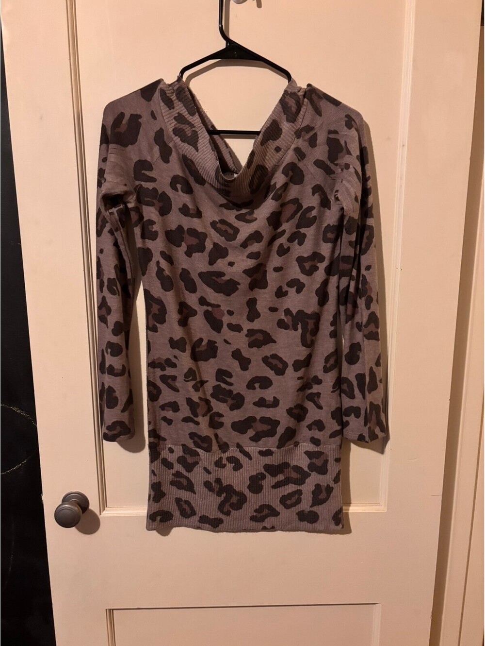 Enti Glamour Long Sleeve Leopard Print Tunic